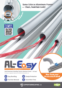 Cable Protection & Bundling Tube for Aluminum Frames - AL-EASY